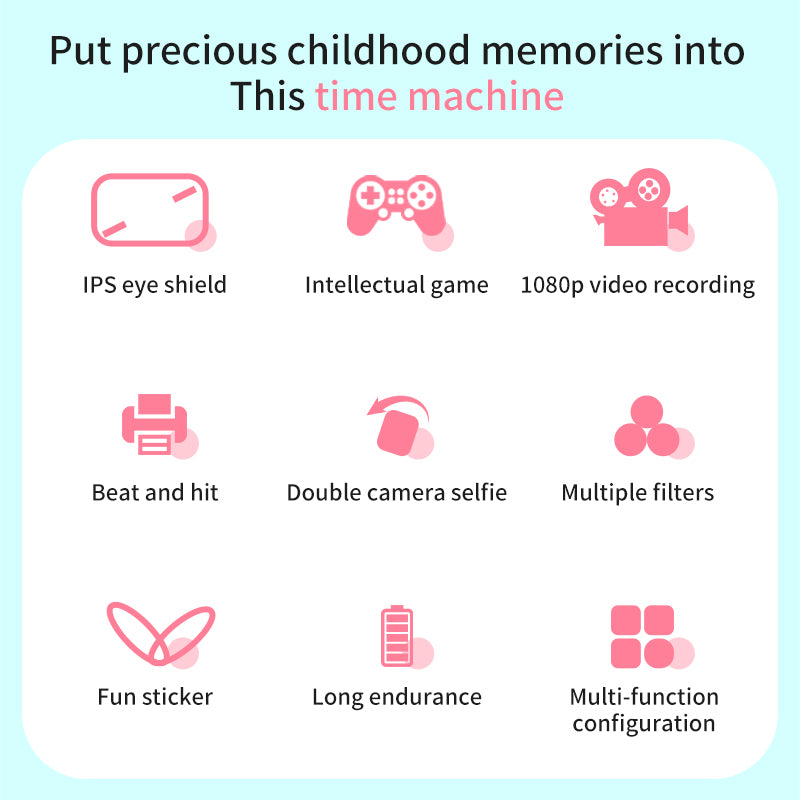 Kids Camera Instant Print,2.5K Digital Video Instant Print Camera for Kids, Selfie Toddler Cameras Print Paper Christams Birthday Gifts for Girls Boys Age 3-12
