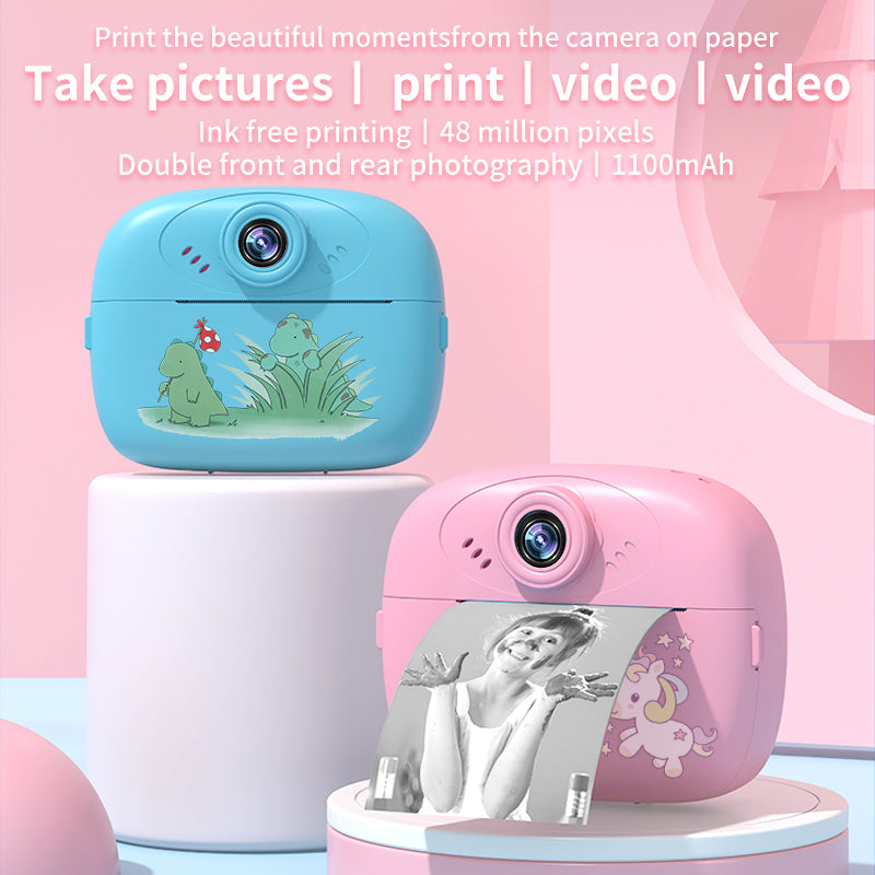 Kids Camera Instant Print,2.5K Digital Video Instant Print Camera for Kids, Selfie Toddler Cameras Print Paper Christams Birthday Gifts for Girls Boys Age 3-12