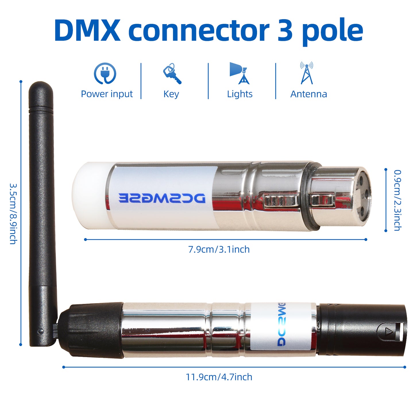 Dcsmgse DMX Wireless, DMX512 DMX Dfi DJ 2.4G Wireless Receiver & Transmitter Stage Lighting Control