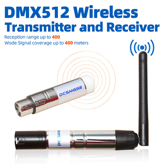 Dcsmgse DMX Wireless, DMX512 DMX Dfi DJ 2.4G Wireless Receiver &  Transmitter Stage Lighting Control